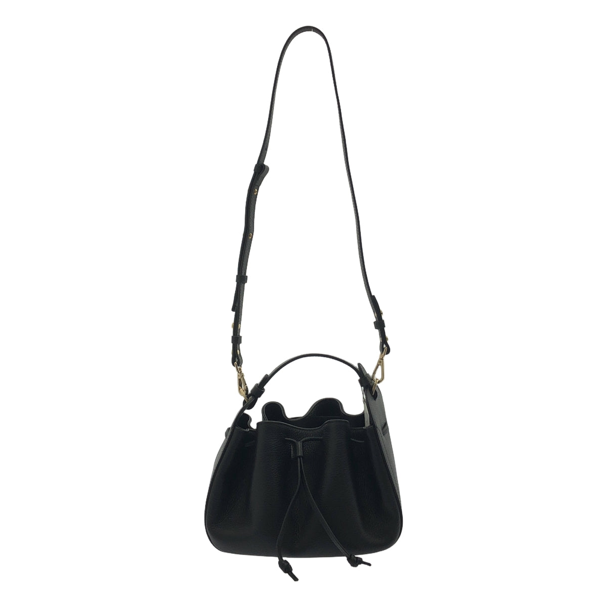 [新品] LORISTELLA | 皮革兩用單肩手提包 | 黑色 | 女款