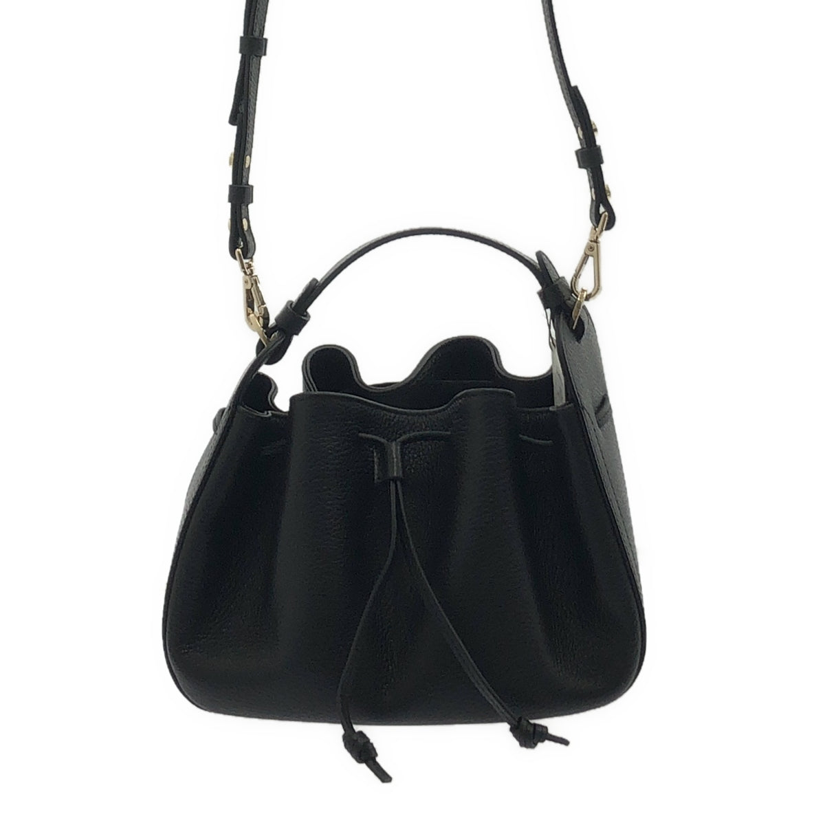 [新品] LORISTELLA | 皮革兩用單肩手提包 | 黑色 | 女款