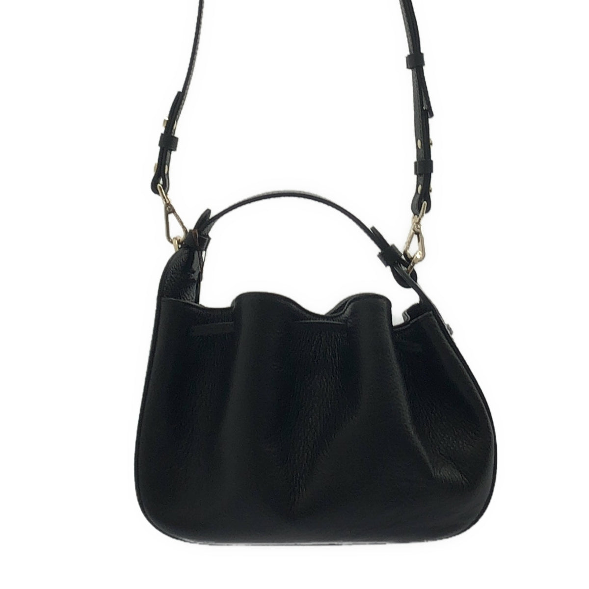 [新品] LORISTELLA | 皮革兩用單肩手提包 | 黑色 | 女款