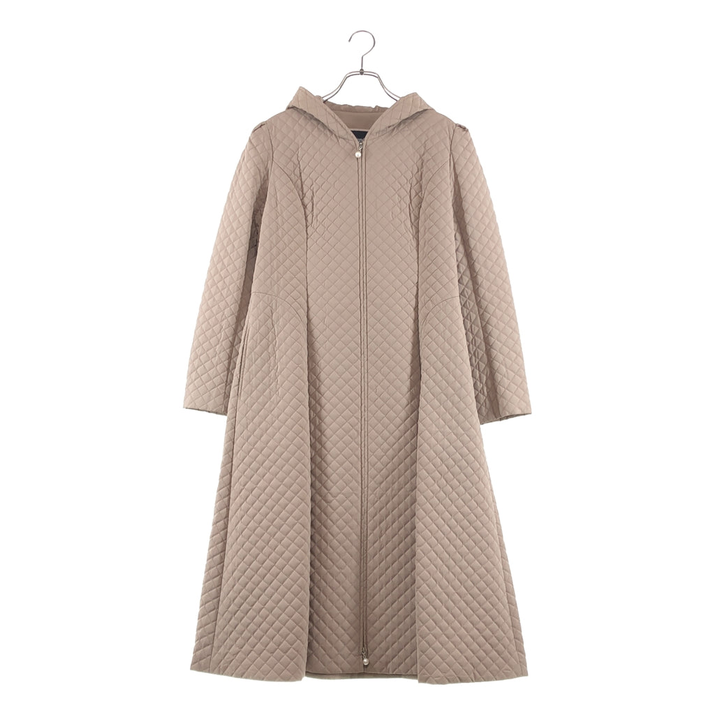 Rene / ルネ | キルティング ジップアップ フーディコート | 38 | レディース