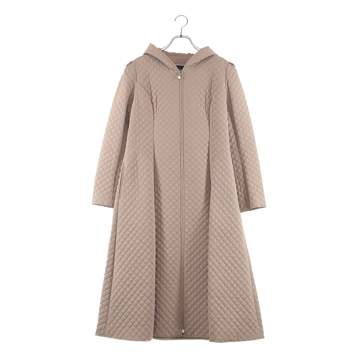 Rene / ルネ | キルティング ジップアップ フーディコート | 38 | レディース