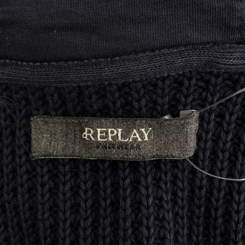 REPLAY / 리플레이 | 코튼 니트 스웨트 후디 |
