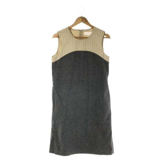 nooy | Striped Sleeveless Dress | 2 | Natural/Gray | Women's