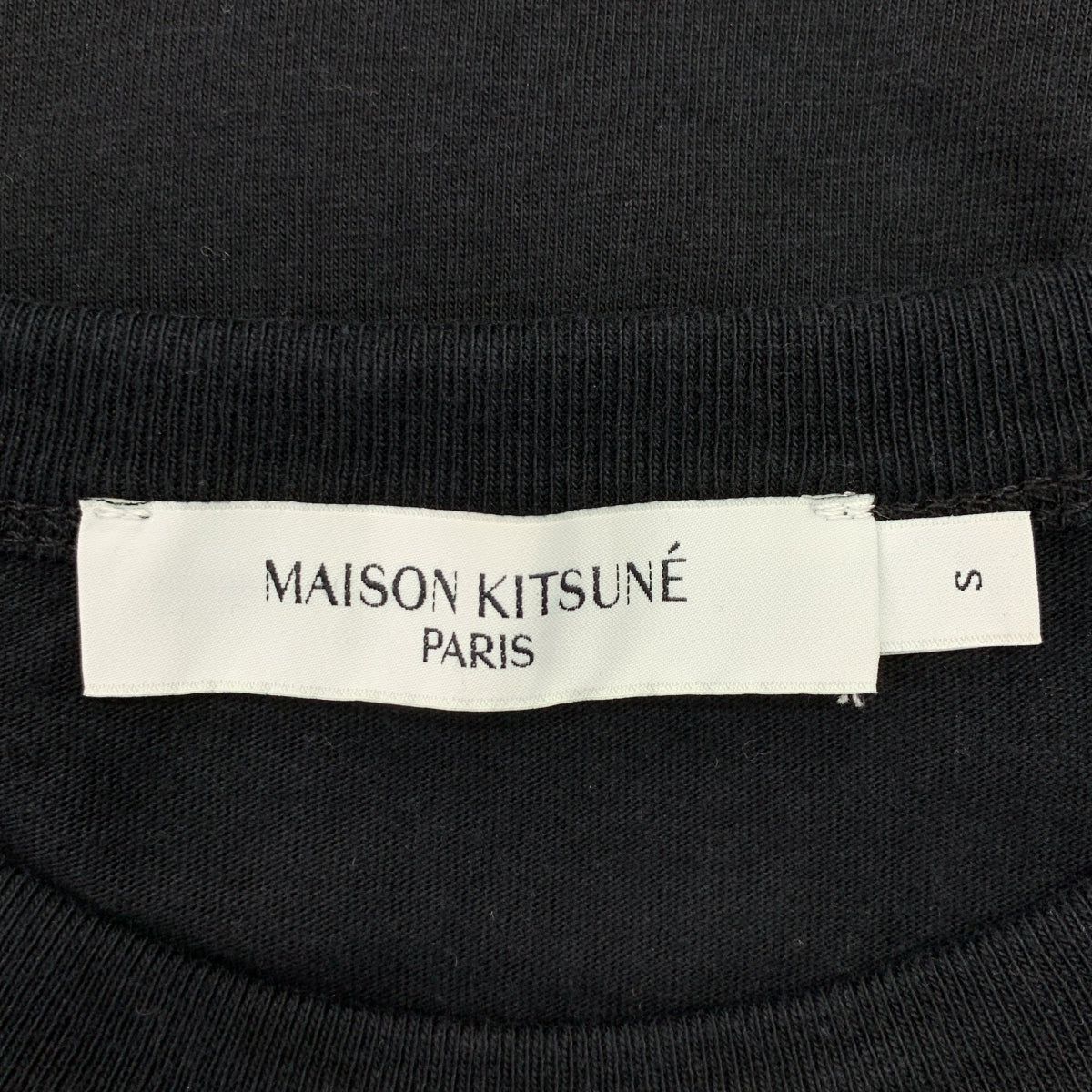 MAISON KITSUNE | 狐狸圖案棉質圓領上衣 | S碼 | 女款