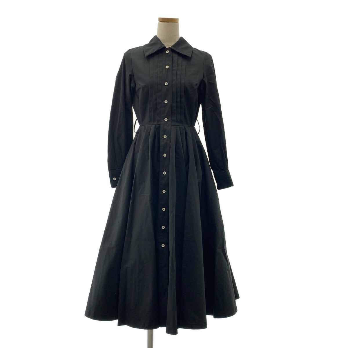 foufou ワンピース (the dress #00) フーフー ≪通常販売≫【THE DRESS #00】black flare onepiece（ブラック