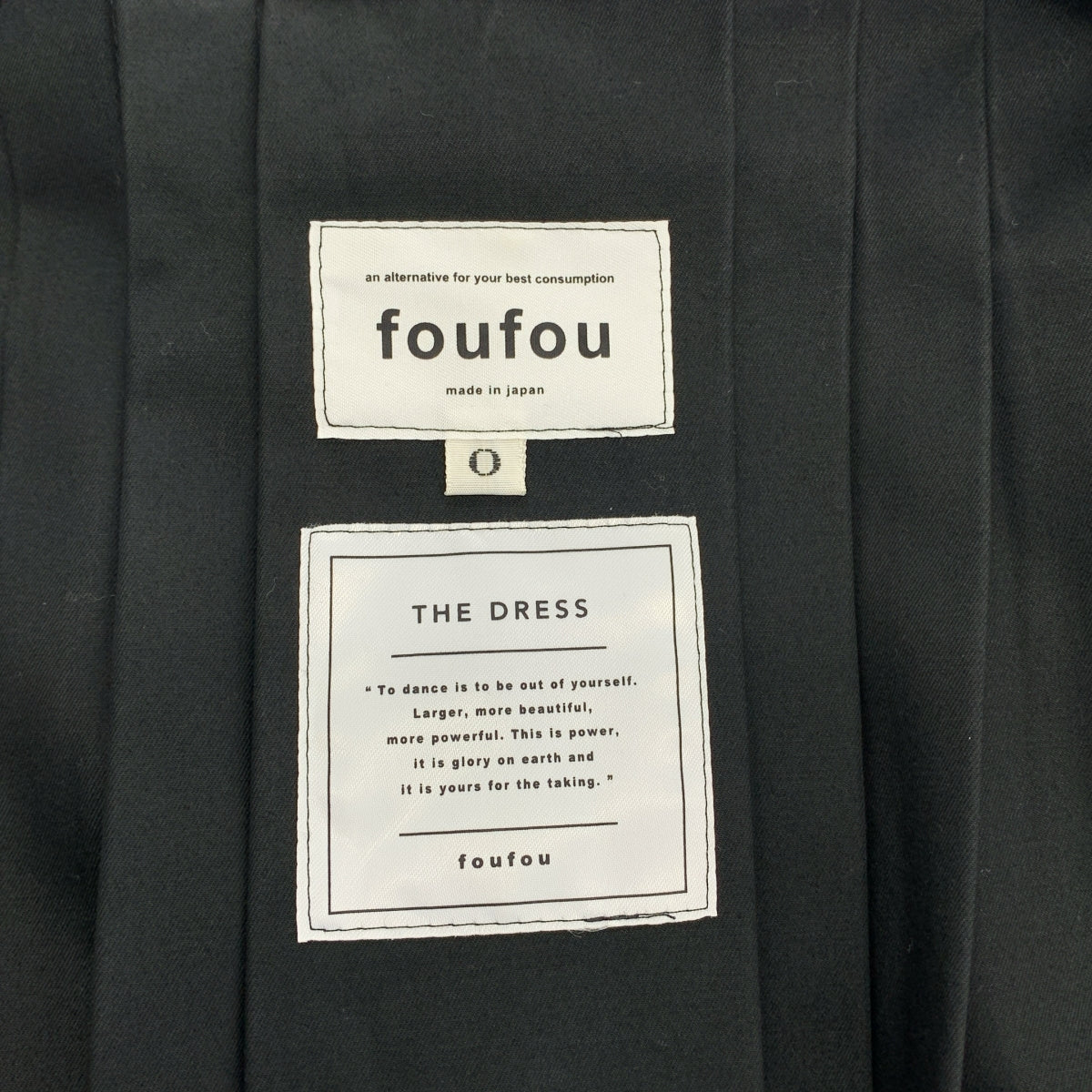 foufou / foufou |洋裝前褶紐帶連身裙 | 0 |女性的