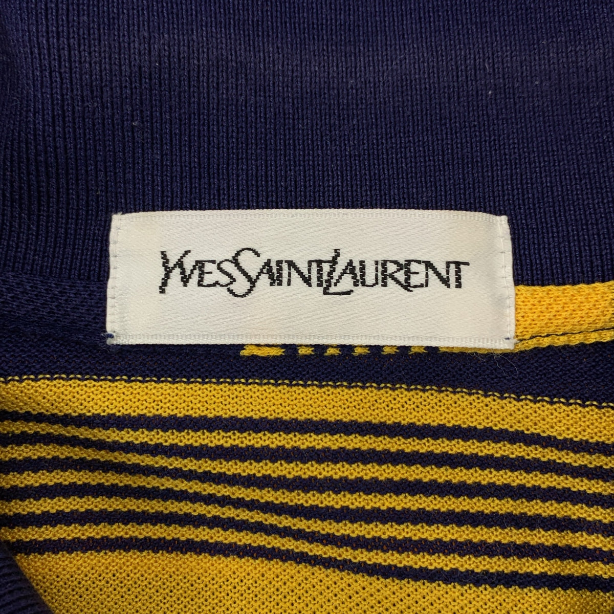 YVES SAINT LAURENT / 이브산 로랑 | 테두리 로고 버튼 폴로 셔츠 | LA | 남성