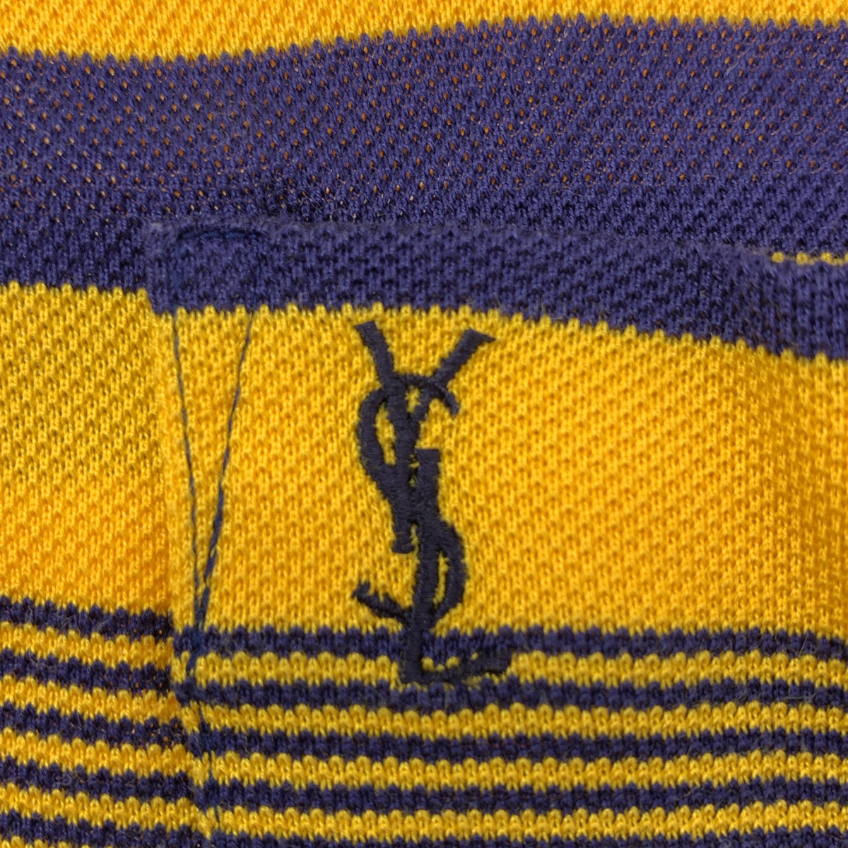 YVES SAINT LAURENT / 이브산 로랑 | 테두리 로고 버튼 폴로 셔츠 | LA | 남성