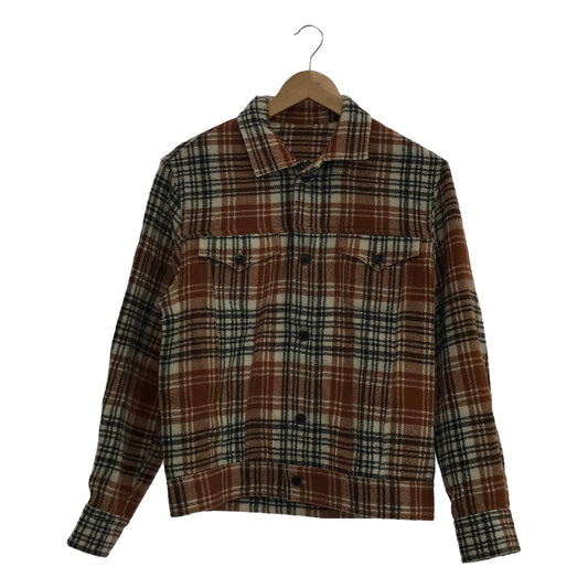 Bagutta | Wool Check Work Shirt | S | Men's