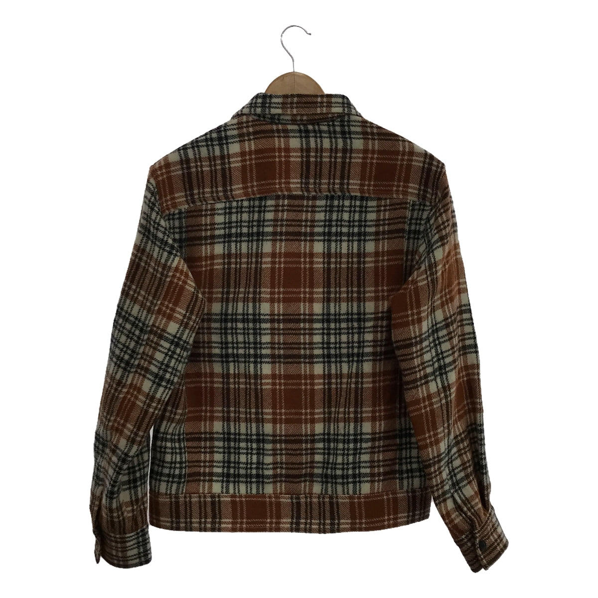 Bagutta | Wool Check Work Shirt | S | Men's