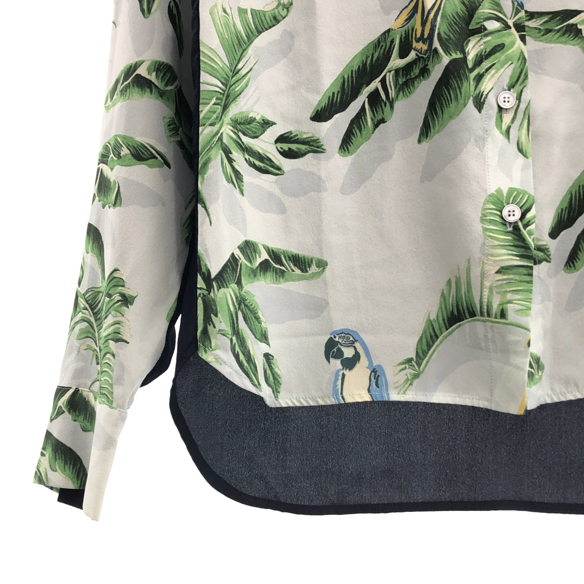 STELLA McCARTNEY | 真絲植物鳥印花襯衫 | 尺寸 36 | 女款