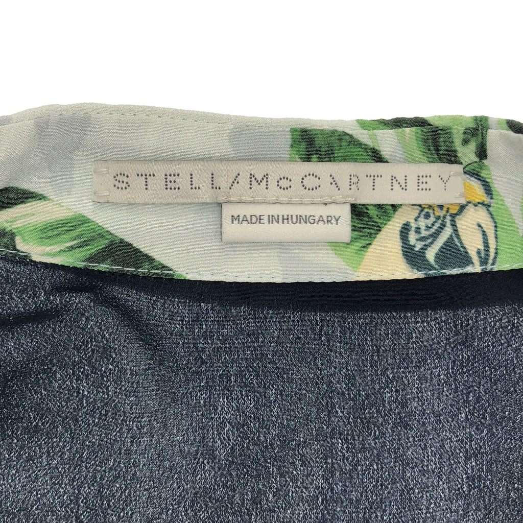 STELLA McCARTNEY / ステラマッカートニー | シルク ボタニカル バードプリント スイッチングシャツ | 36 | レディース