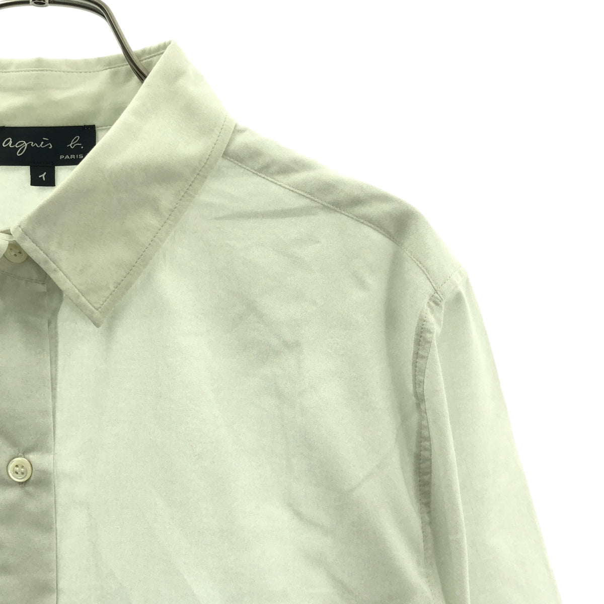 Agnes b. / 아니에스베이 | 코튼 전사 프린트 셔츠 | 1 | 여성