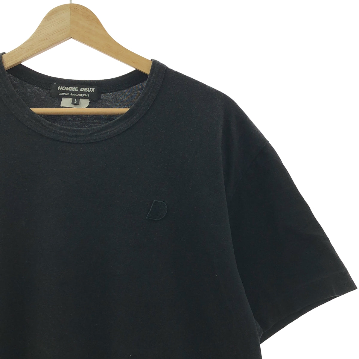 COMME des GARCONS HOMME DEUX / 콤데 갤슨 옴두 | 원포인트 패치 티셔츠 컷소우 |