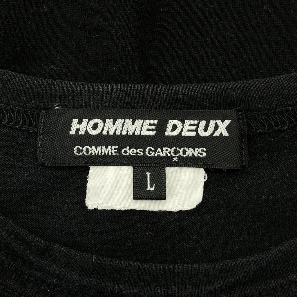 COMME des GARCONS HOMME DEUX / 콤데 갤슨 옴두 | 원포인트 패치 티셔츠 컷소우 |