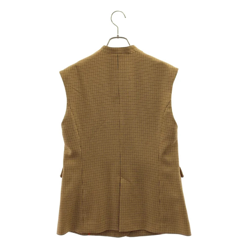 【美品】  BRAHMIN / ブラーミン | 金ボタン ダブルブレスト ジレ ベスト | 38 | ブラウン | レディース