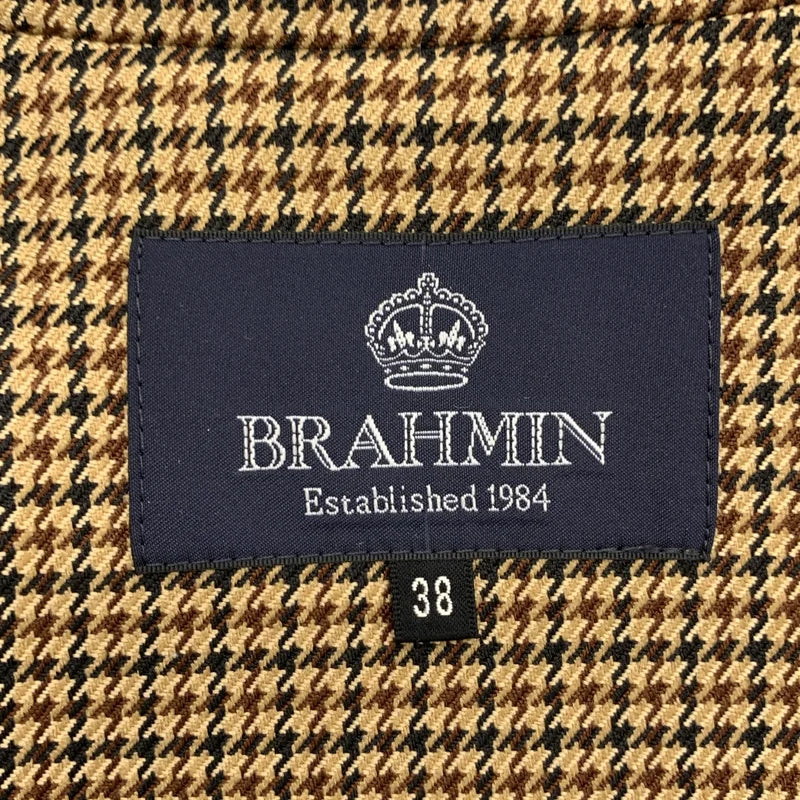 【美品】  BRAHMIN / ブラーミン | 金ボタン ダブルブレスト ジレ ベスト | 38 | ブラウン | レディース