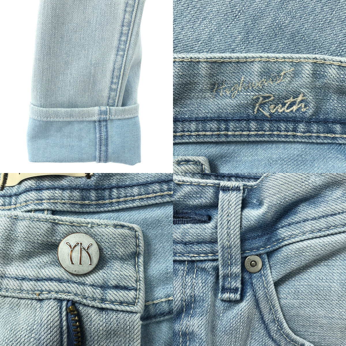 YANUK / ヤヌーク | High Waist RUTH / Slim Tapered  / ハイウエスト スリムテーパード デニムパンツ | 23 | インディゴ | レディース