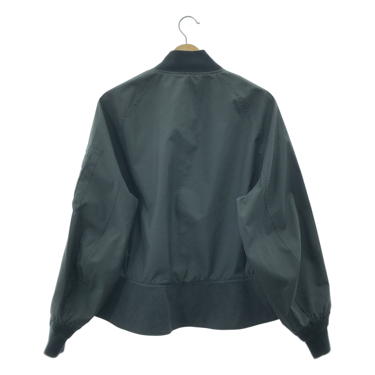 【美品】  THE RERACS / ザリラクス | 2025SS | LAYERED HEM MA-1 BOMBER JACKET レイヤード ヘム ボンバージャケット | 38 | ブラック | レディース