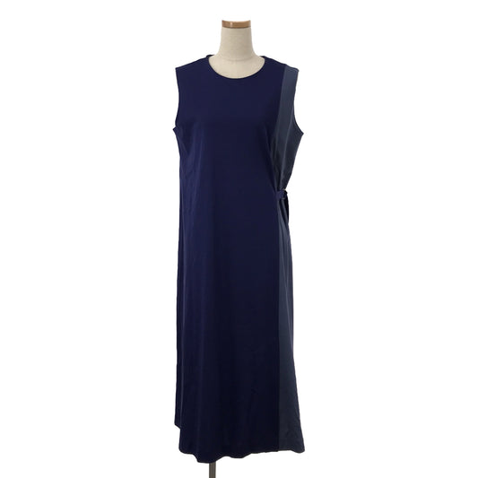 [Good Condition] PS Paul Smith / PS Paul Smith | Asymmetrical Bicolor Belted Slit Dress | S | Blue | Women's