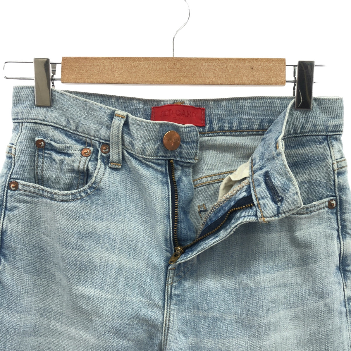 【新品】  RED CARD / レッドカード | 2023SS | Spick&Span別注 Kaia カイア ダメージデニムパンツ | 22 | インディゴ | レディース