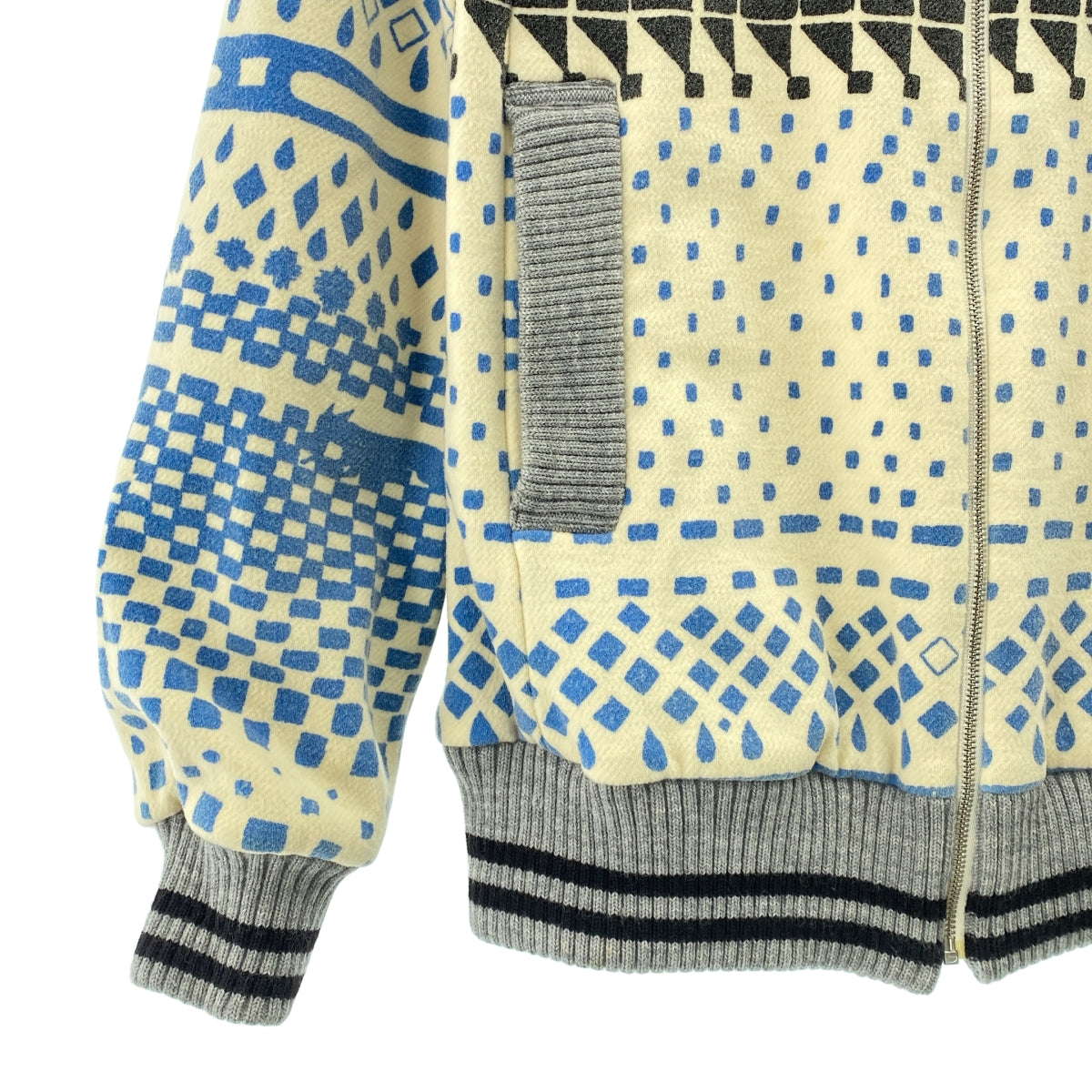 mina perhonen / 미나펠호넨 | sprint 울 총무늬 지퍼 업 재킷 | 36 |