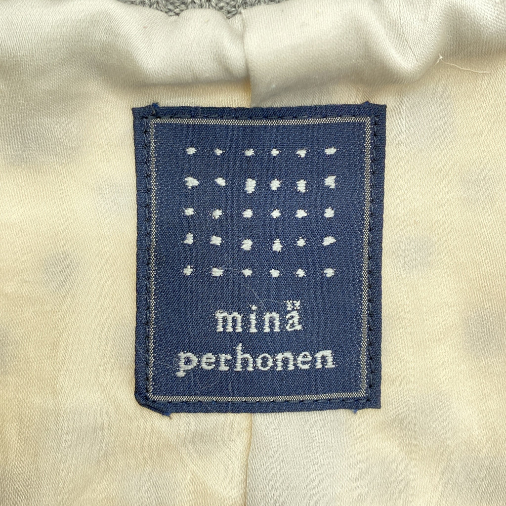 mina perhonen / 미나펠호넨 | sprint 울 총무늬 지퍼 업 재킷 | 36 |