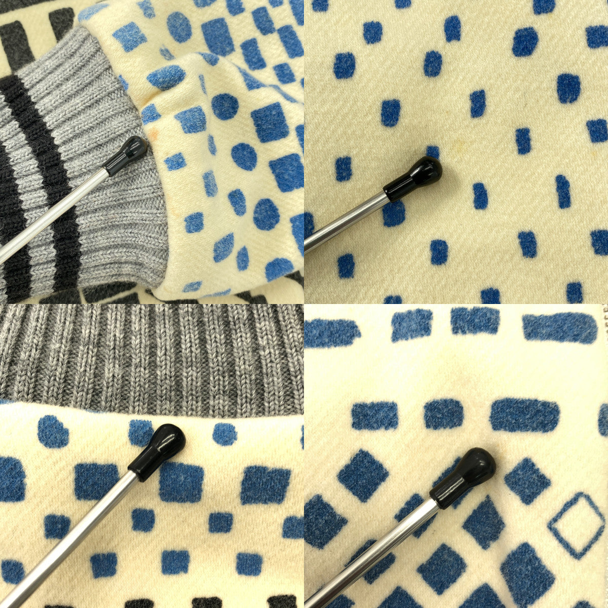 mina perhonen / 미나펠호넨 | sprint 울 총무늬 지퍼 업 재킷 | 36 |