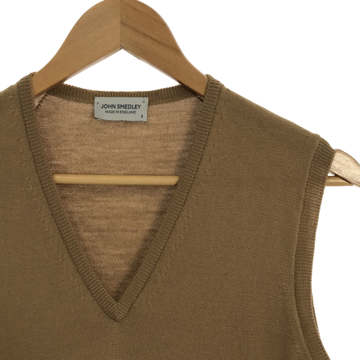 JOHN SMEDLEY / John Smedley | Merino wool knit vest pullover | S | Brown | Men's