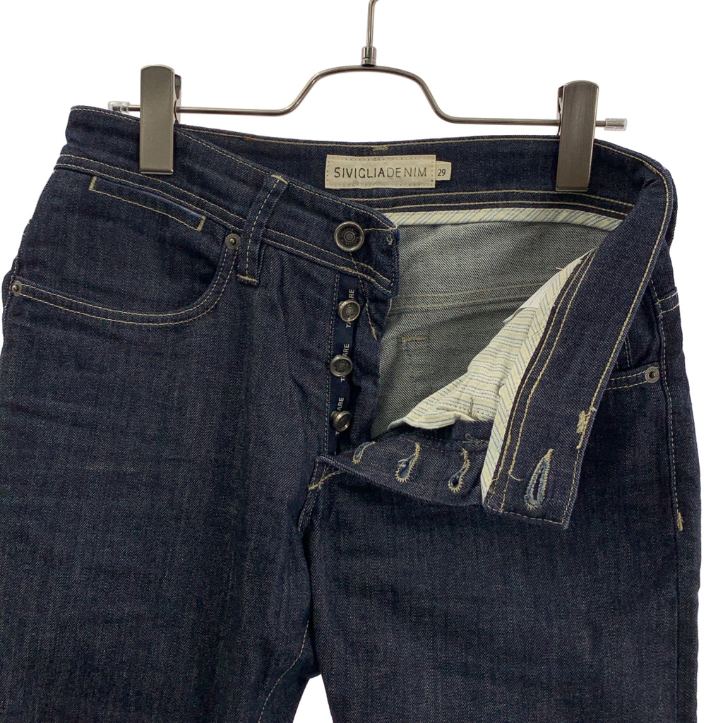 SIVIGLIA / シビリア | ロゴレザーパッチ デニムパンツ | 29 | メンズ