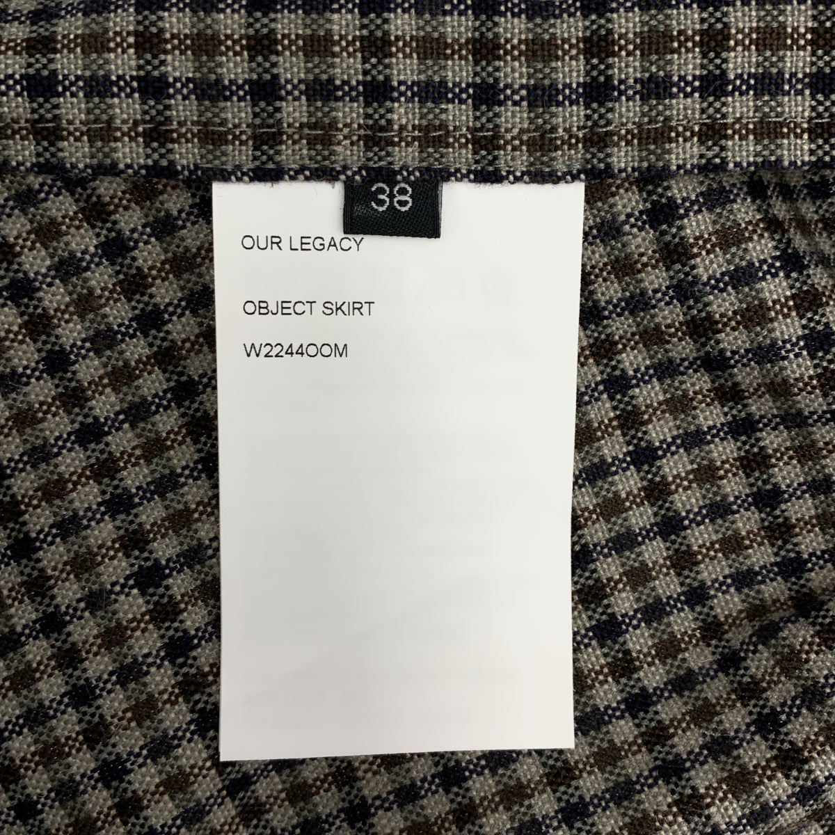 OUR LEGACY / 아워 레거시 | 컷오프 사이드 지퍼 스커트 | 38 |