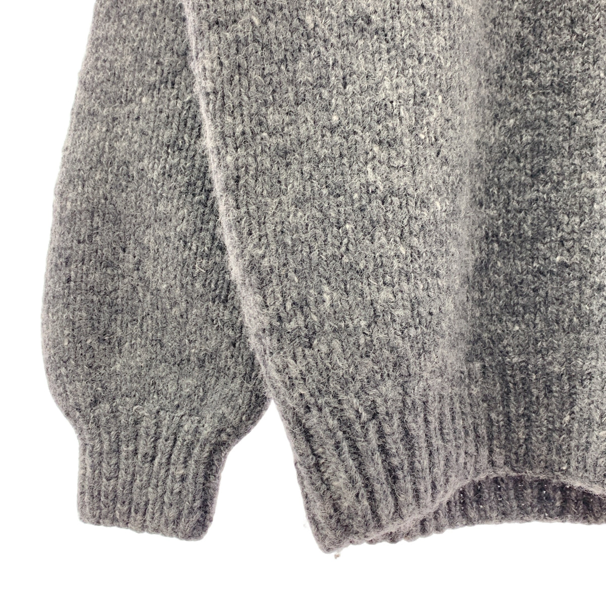 PAPAS / パパス | ウール ローゲージ プルオーバー ニット | グレー
