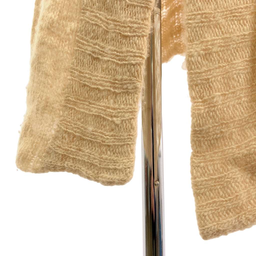 mina perhonen | 蓬鬆低針流蘇針織長版開襟衫 | 米色 | 女款