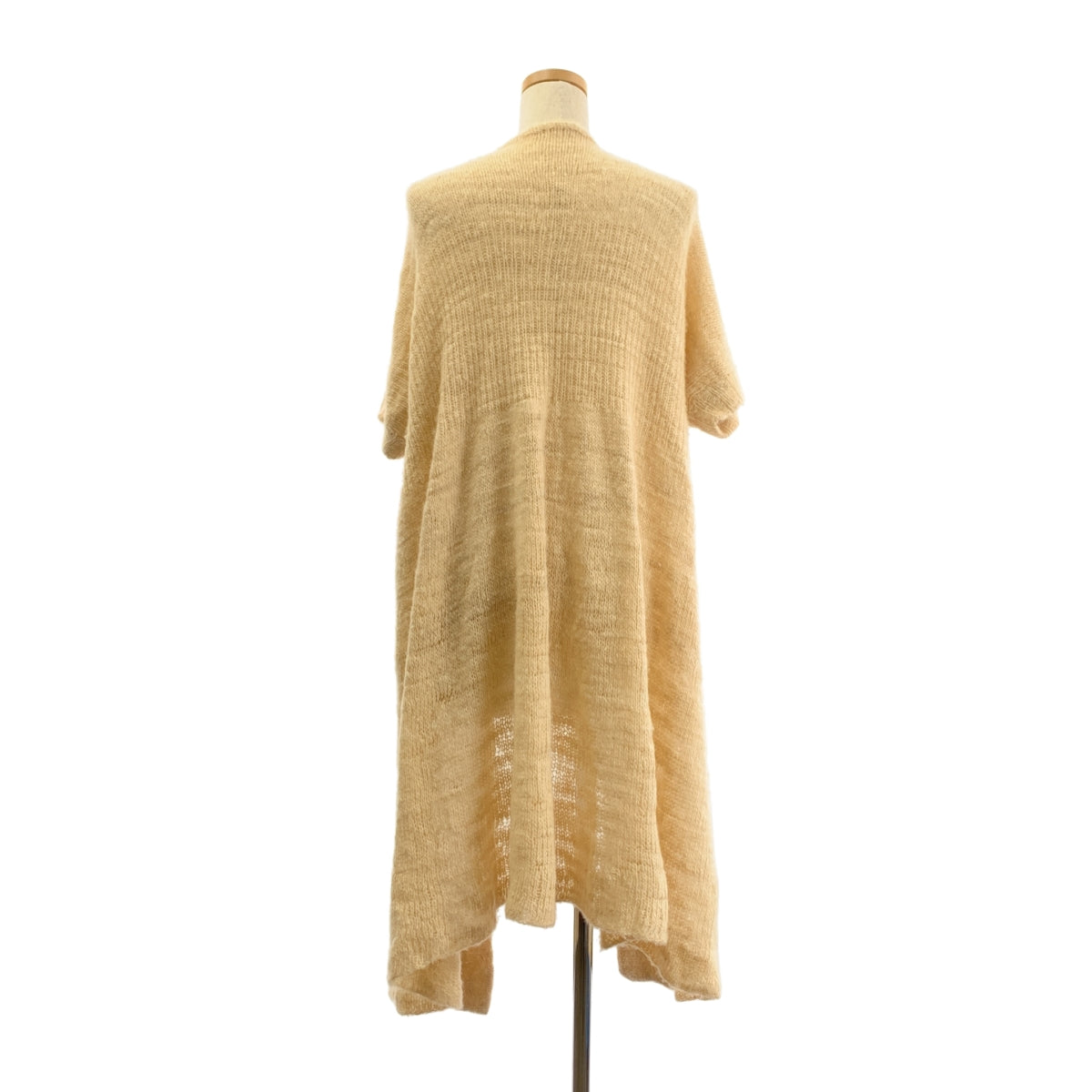 mina perhonen | 蓬鬆低針流蘇針織長版開襟衫 | 米色 | 女款