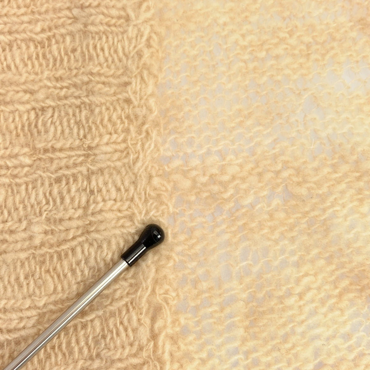 mina perhonen | 蓬鬆低針流蘇針織長版開襟衫 | 米色 | 女款