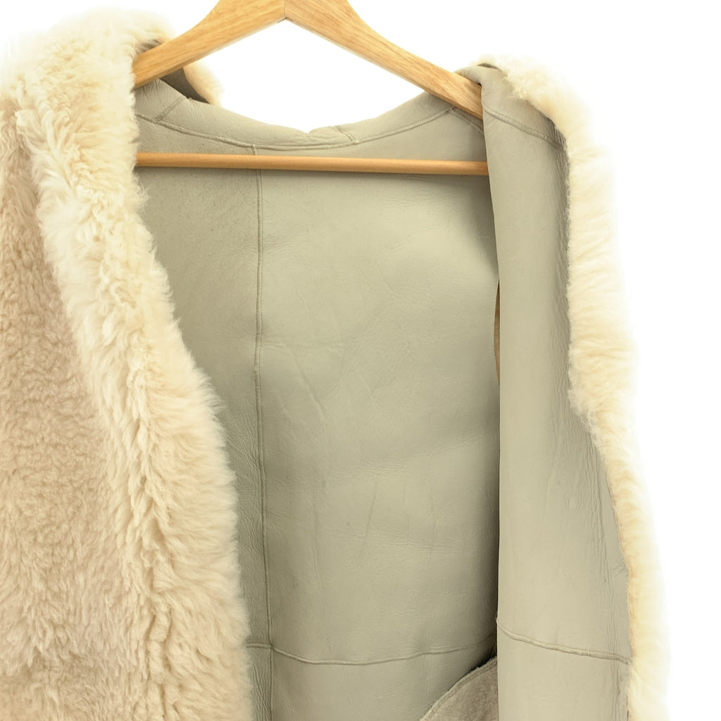 Whim Gazette | 連帽皮草馬甲/羊毛背心 | F | 女款