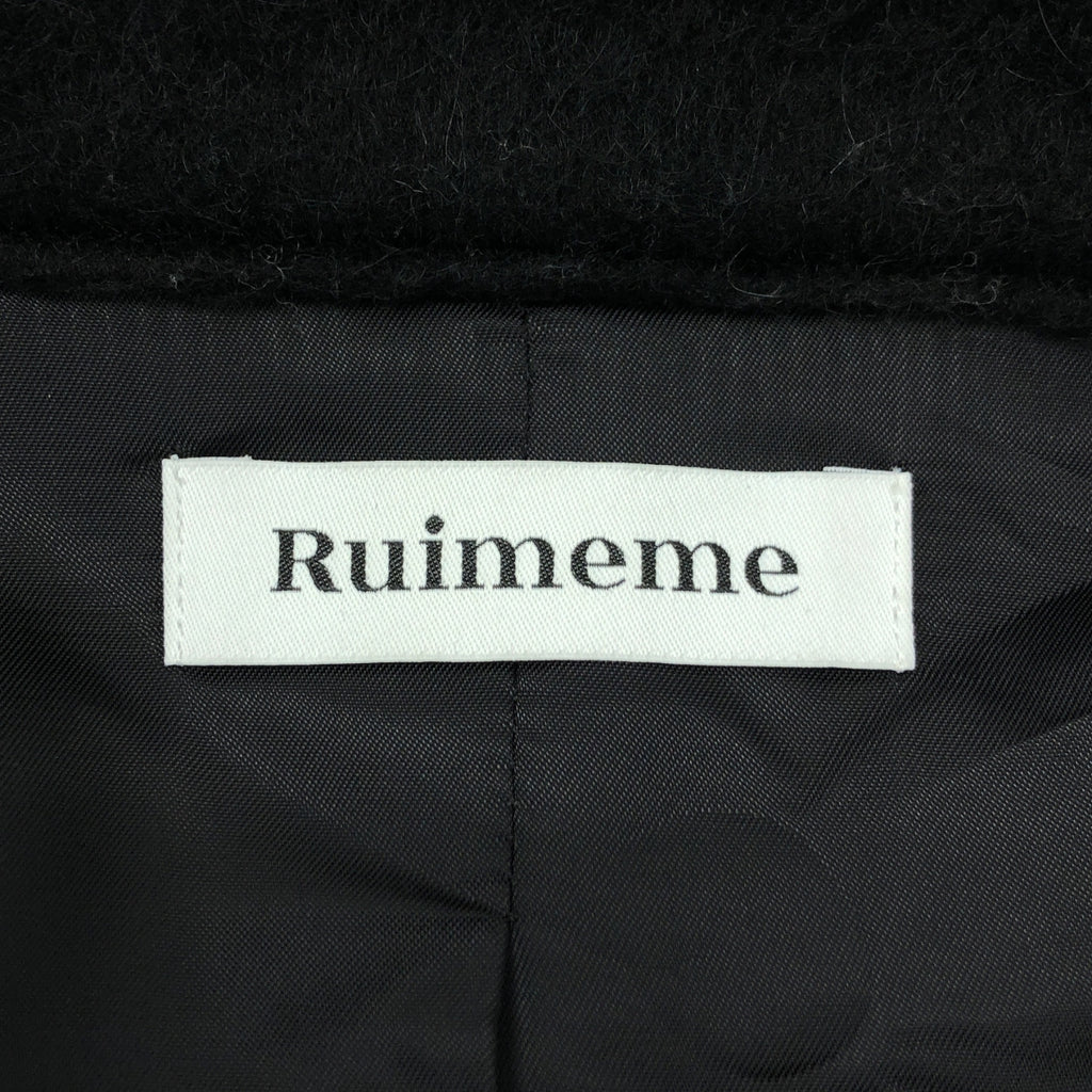 Ruimeme / ルイメーム | 2022AW | Melanie メラニー ウール シャギー トレンチコート | F | ブラック | レディース
