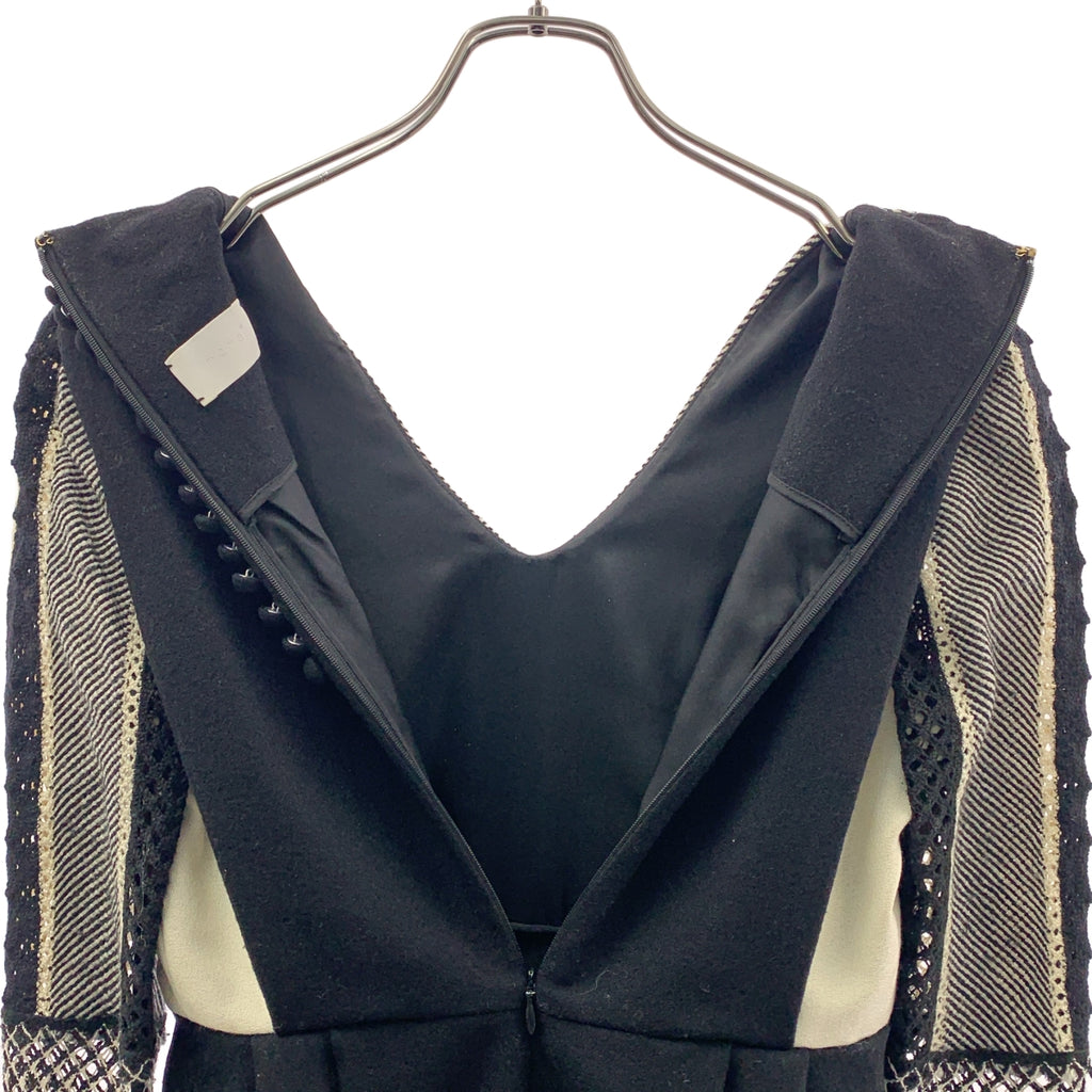 Mame Kurogouchi / マメクロゴウチ | フリンジスリーブ ニット ドレス ワンピース / 裏地付き | 1 | レディース