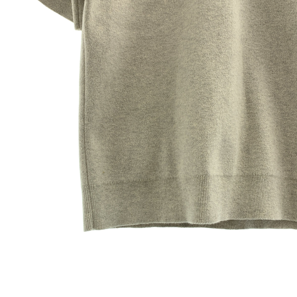 理論 | 棉質羊絨混紡針織 Polo 衫 | S 碼 | 灰色/橙色 | 女款