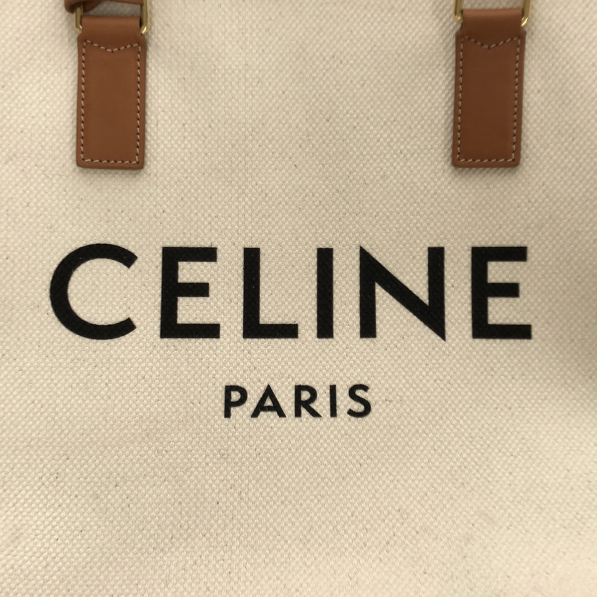 CELINE / セリーヌ | ホリゾンタルカバ キャンバス トートバッグ | ホワイト | レディース