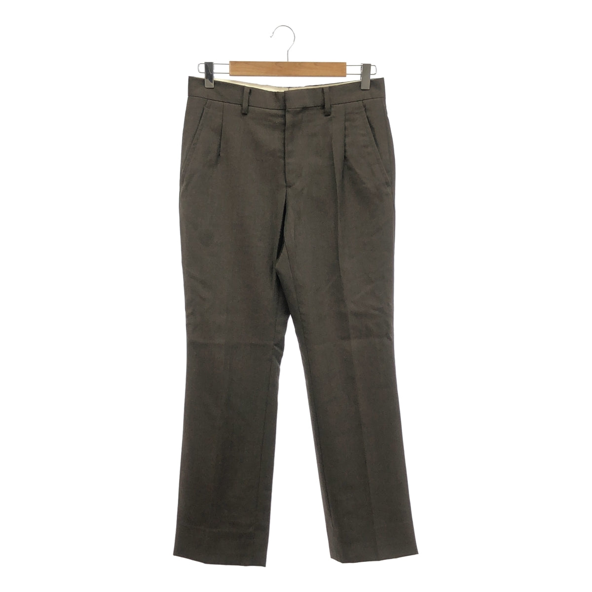 FENDART / フェンダール | tuck trousers / タック トラウザーズ パンツ | 37 | ダークブラウン | メンズ
