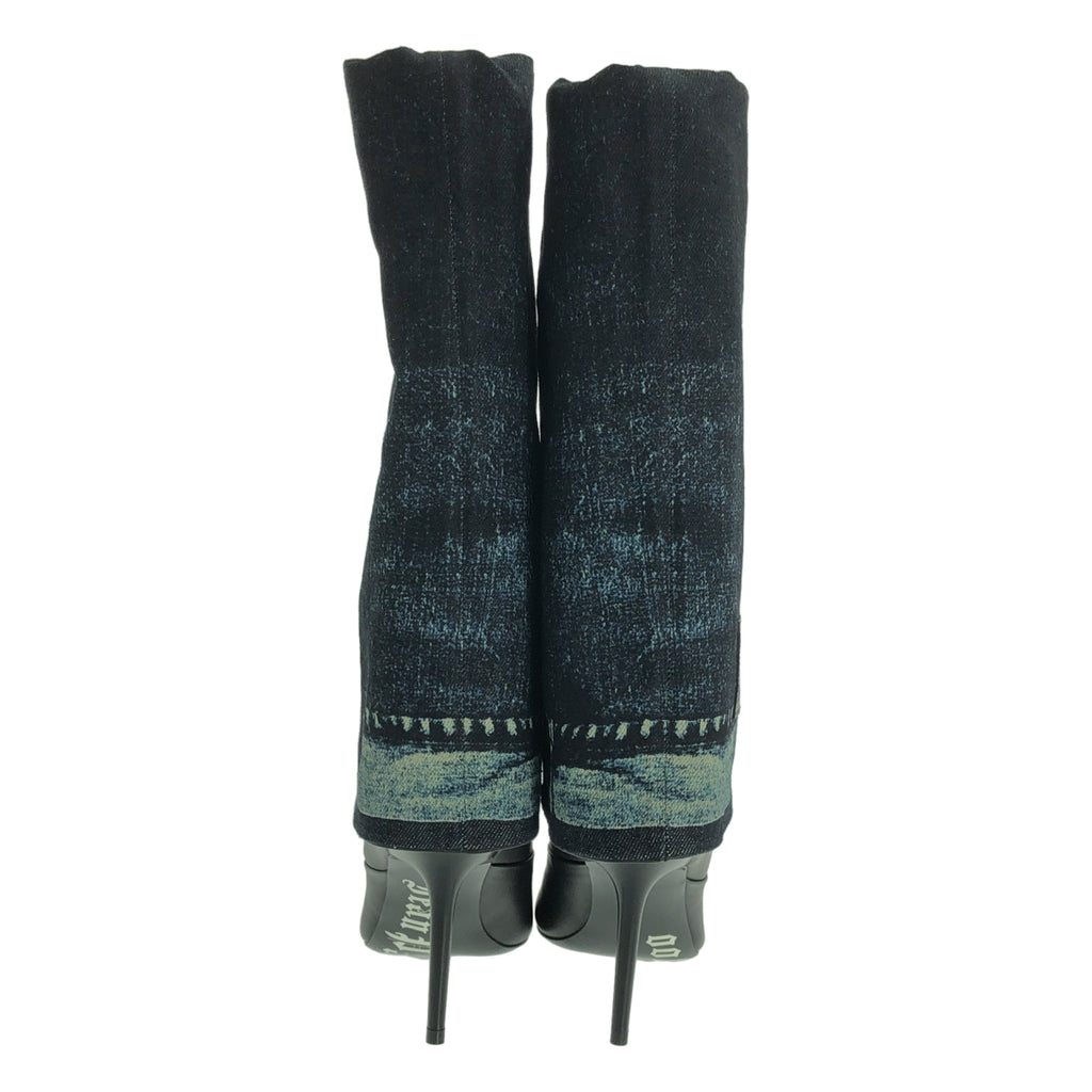 Jean Paul Gaultier / 장폴 고르티에 | × Jimmy Choo leather and denim boots 부츠 | 38 |