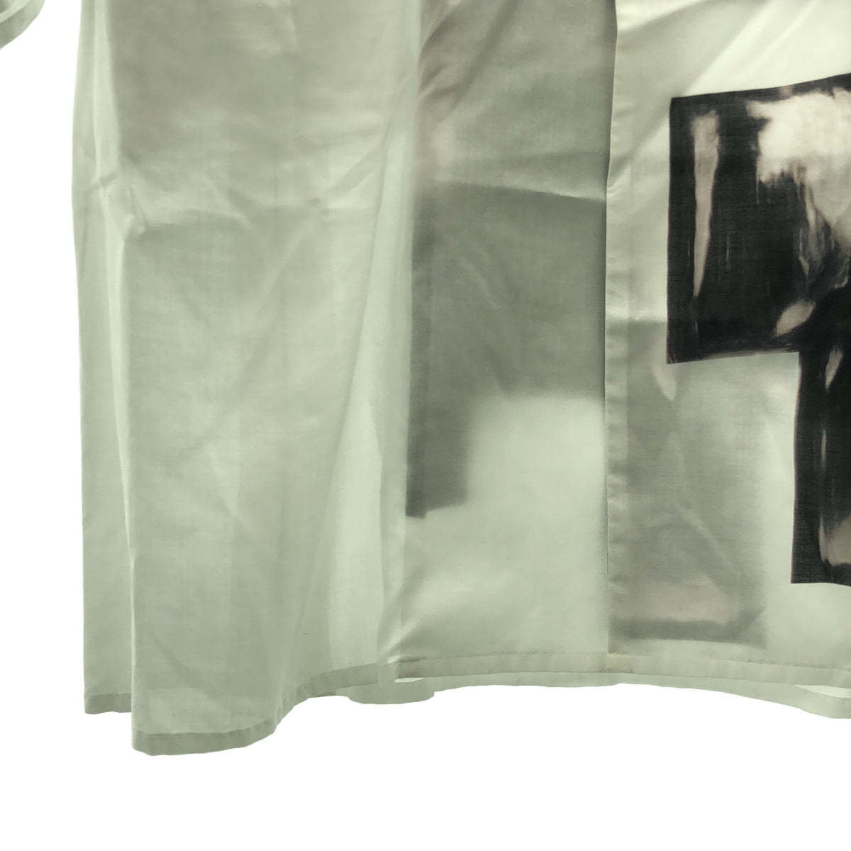 山本耀司 (YOHJI YAMAMOTO) 男裝 | 2025春夏系列 | 人造絲印花長外套/大衣 | 尺寸 3 | 男士