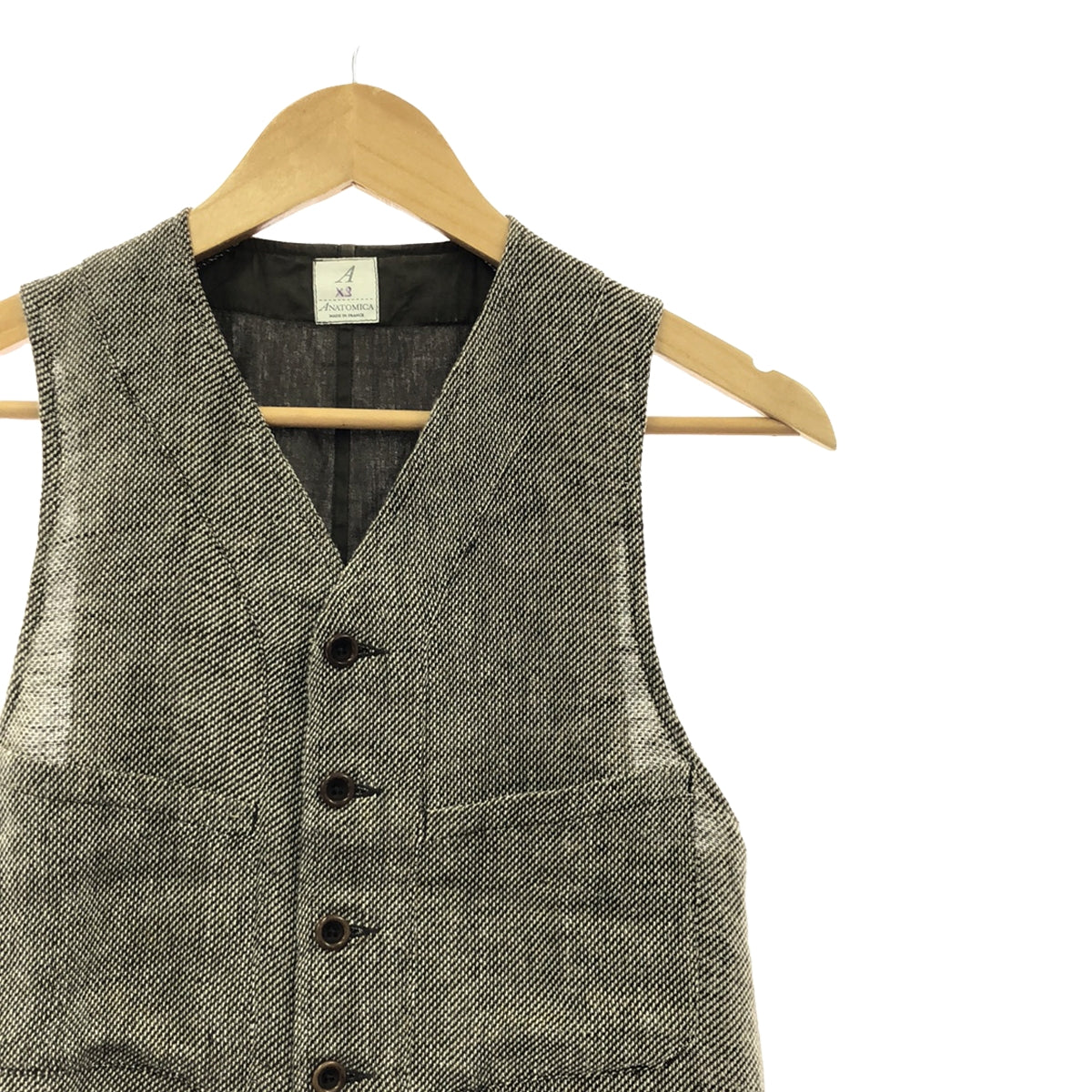 ANATOMICA / 아나토미카 | SAGAN VEST 린넨 사간베스트 | XS | 브라운 | 남성