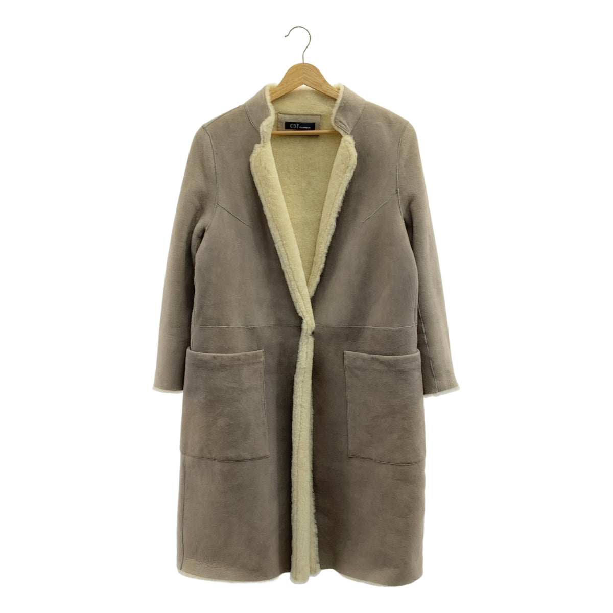 CBF FOURREUR / シービーエフ | ムートン コート | L | グレー