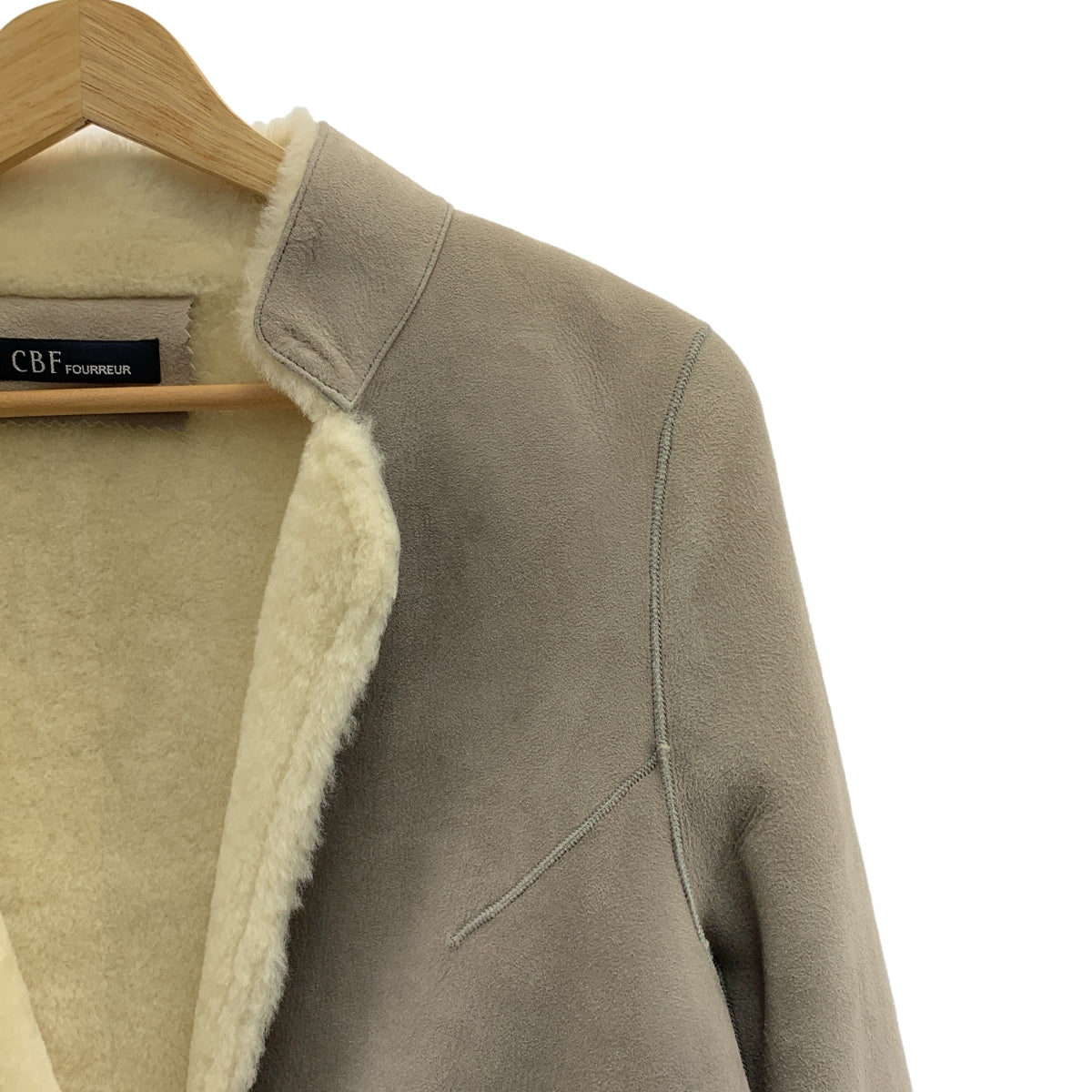 CBF FOURREUR / シービーエフ | ムートン コート | L | グレー
