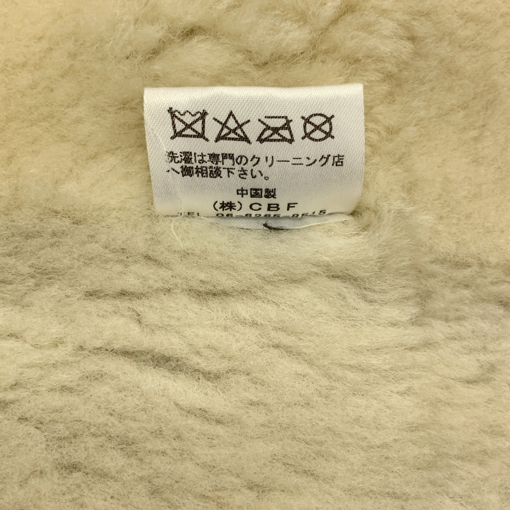 CBF FOURREUR / シービーエフ | ムートン コート | L | グレー/アイボリー | レディース