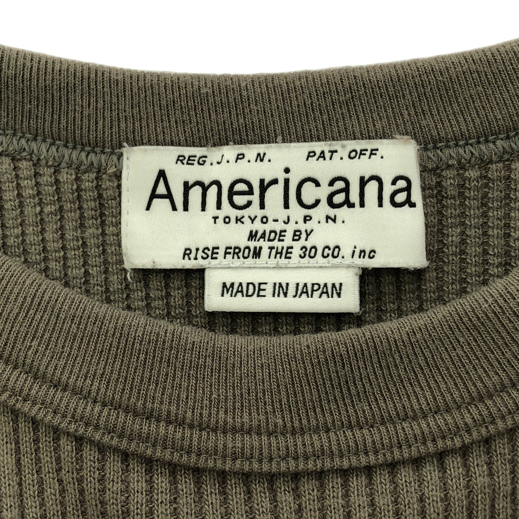 Americana / アメリカーナ | サーマル クルーネック カットソー | F | グレー | レディース