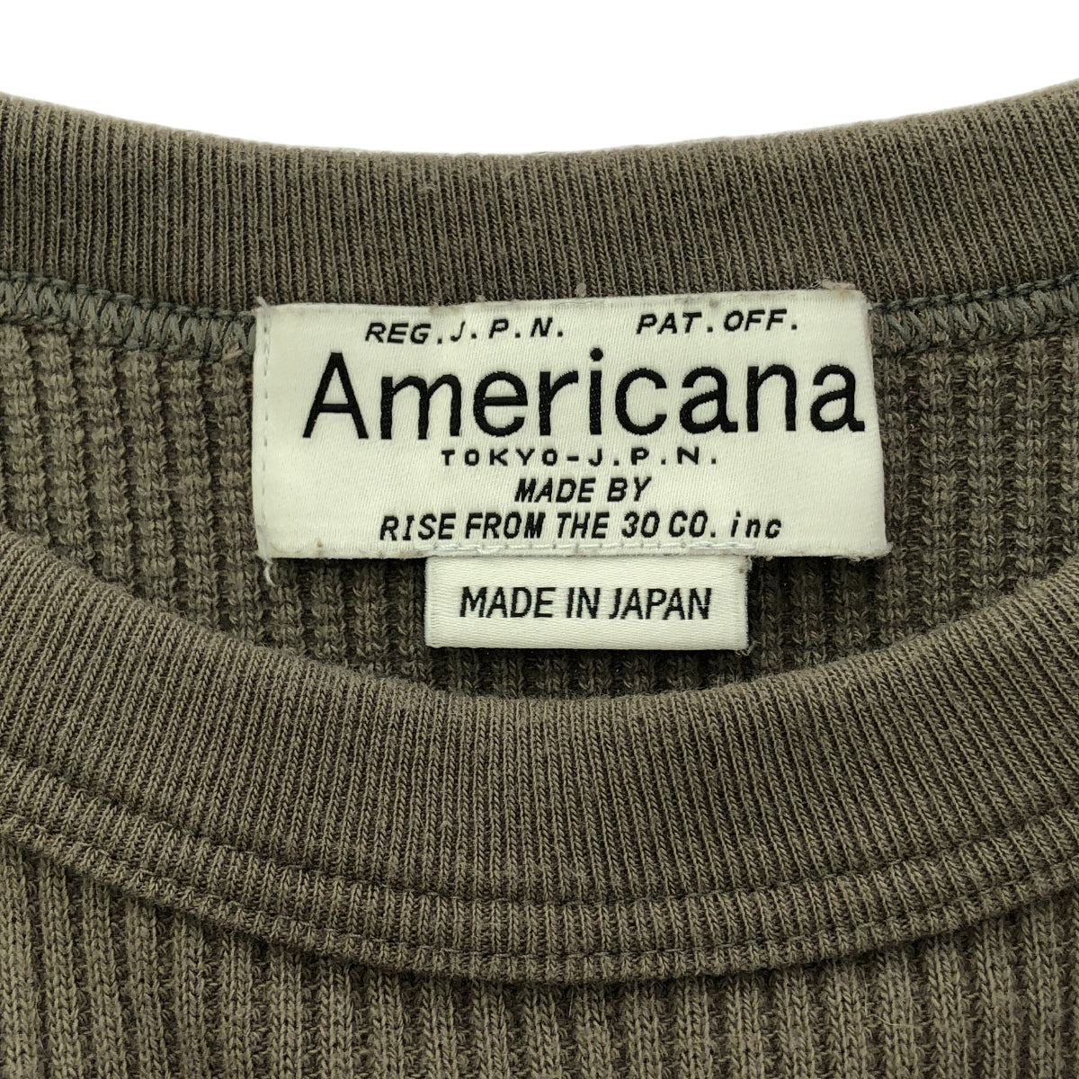 Americana / アメリカーナ | サーマル クルーネック カットソー | F | グレー | レディース