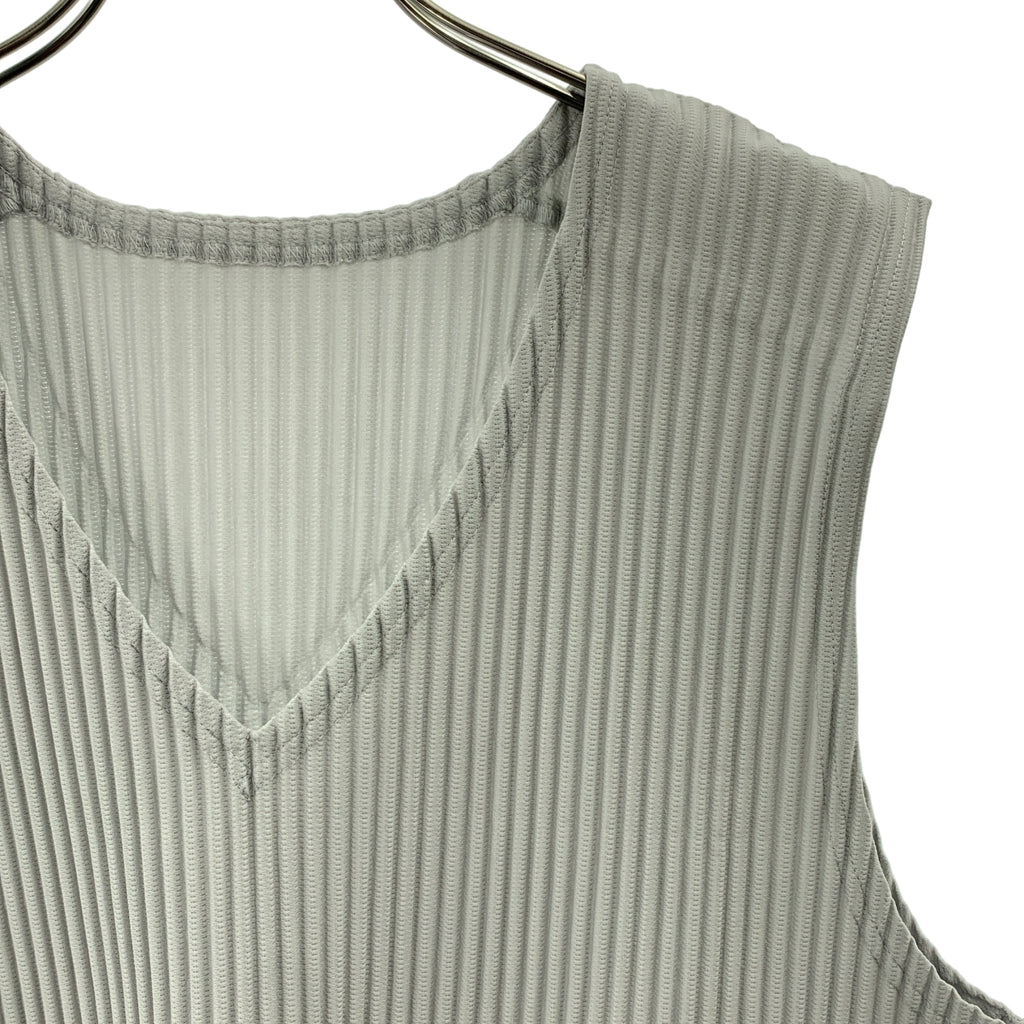 HOMME PLISSE ISSEY MIYAKE / オムプリッセイッセイミヤケ | プリーツ Vネック ベスト | 3 | メンズ